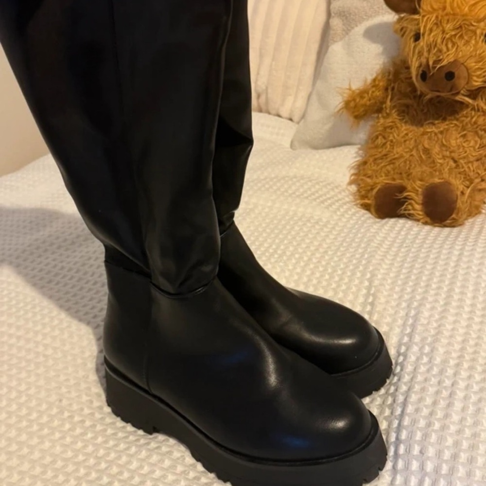 Boots Black Heeled Boots for Women
